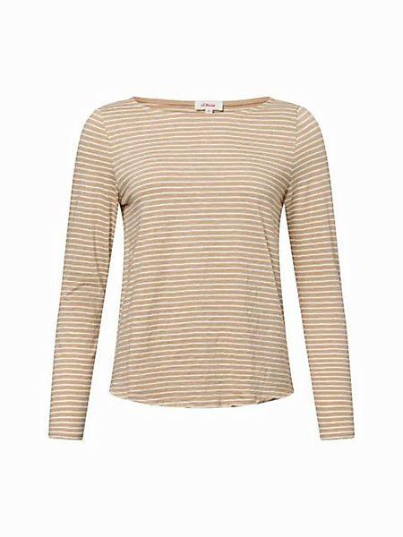 s.Oliver Longsleeve Longsleeve langarm, U-Boot-Ausschnitt, Streifen günstig online kaufen