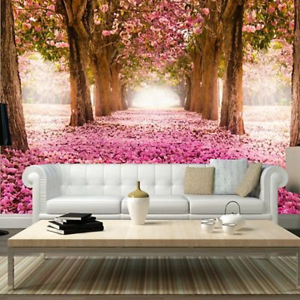 artgeist Fototapete Pink grove braun/pink Gr. 150 x 105 günstig online kaufen