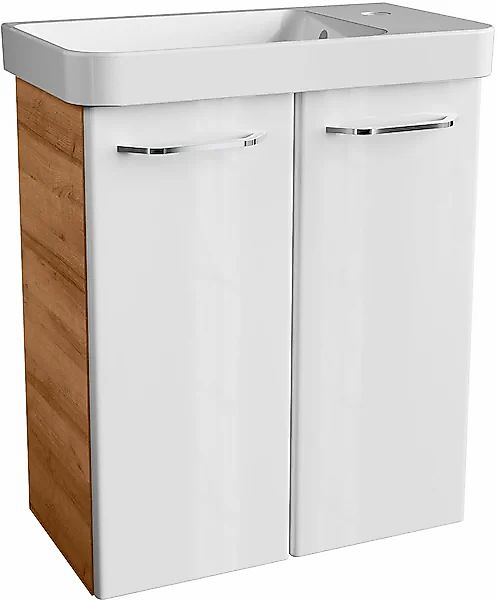 FACKELMANN Waschtisch »Mini-Gäste-WC-Set MILANO« 2-teilig, 2 tlg. Badmöbel, günstig online kaufen