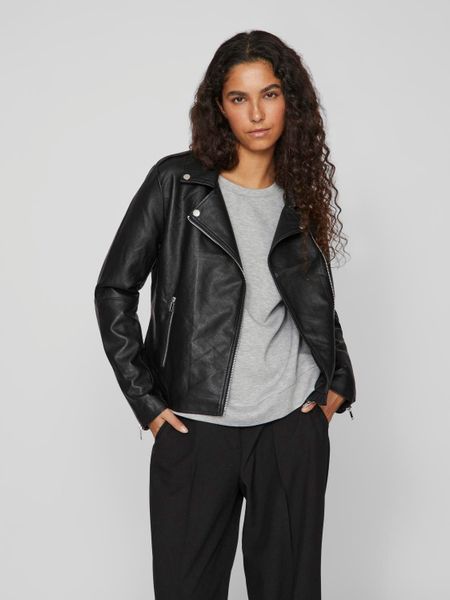 Vila Lederimitatjacke "VICARA COATED JACKET - NOOS" mit Biker Details günstig online kaufen
