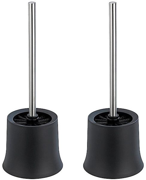 WENKO WC-Garnitur Basic Schwarz, (Set, 1-tlg), schwarz günstig online kaufen
