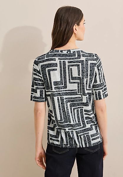 Cecil T-Shirt, in Ausbrenner-Optik, gemustert günstig online kaufen