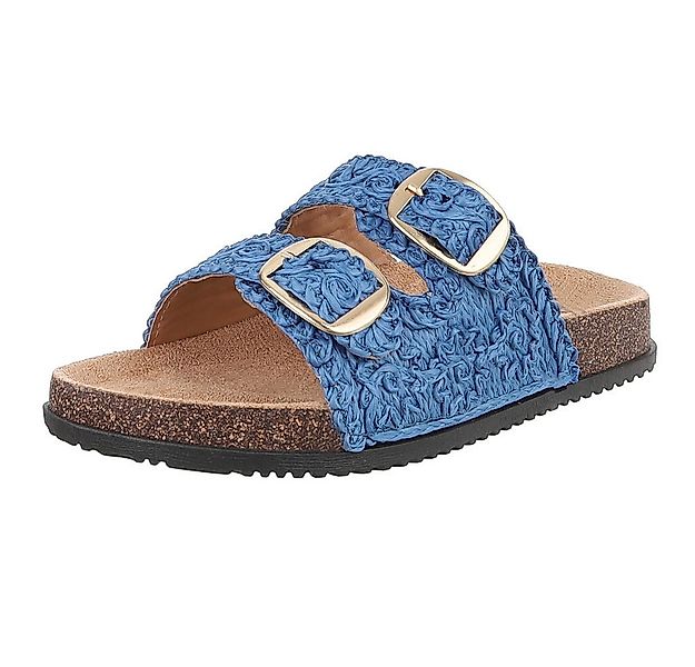 Ital-Design Stylische Damen Sandalen mit Doppelschnalle für den Sommer Pant günstig online kaufen