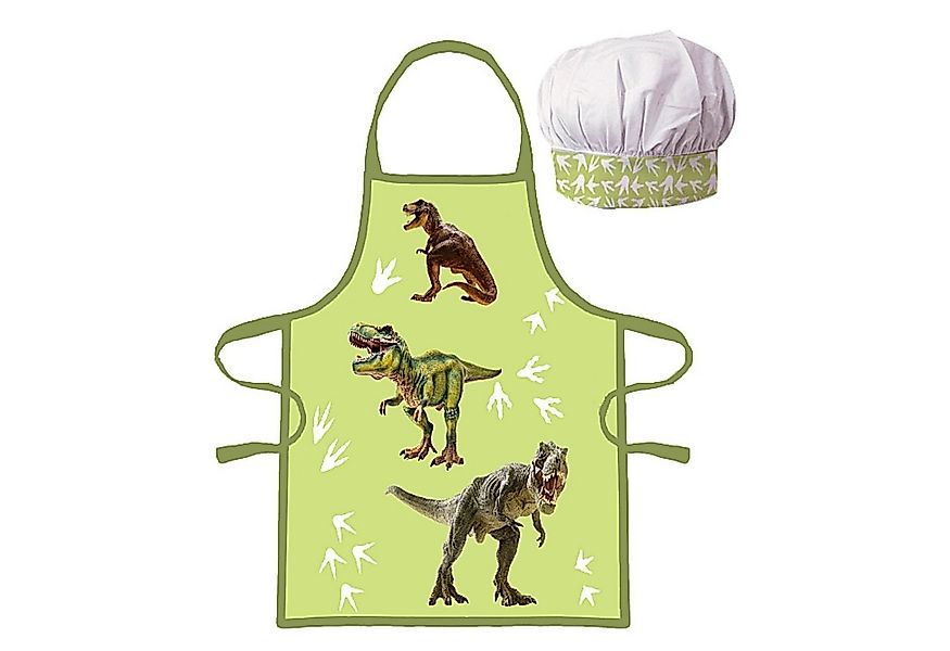 BrandMac Kochschürze Dinosaur T-REX, (2-tlg), Kinder Koch-Set 2 tlg. Backsc günstig online kaufen