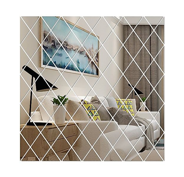 Coonoor 3D-Wandtattoo Wandspiegel Spiegelfliesen Selbstklebend DIY Acryl wa günstig online kaufen