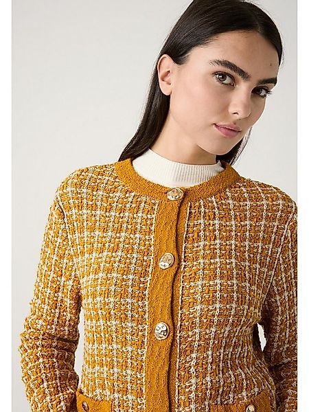 MORE&MORE Cardigan Strickjacke langarm Blazeroptik günstig online kaufen