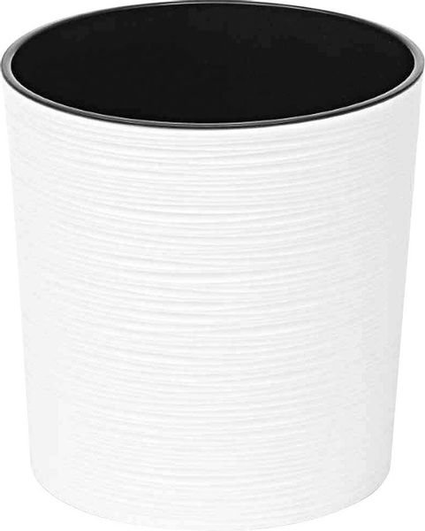 Siena Garden Pflanzgefäß Modern Lens Weiß Ø 25x25,5 cm günstig online kaufen