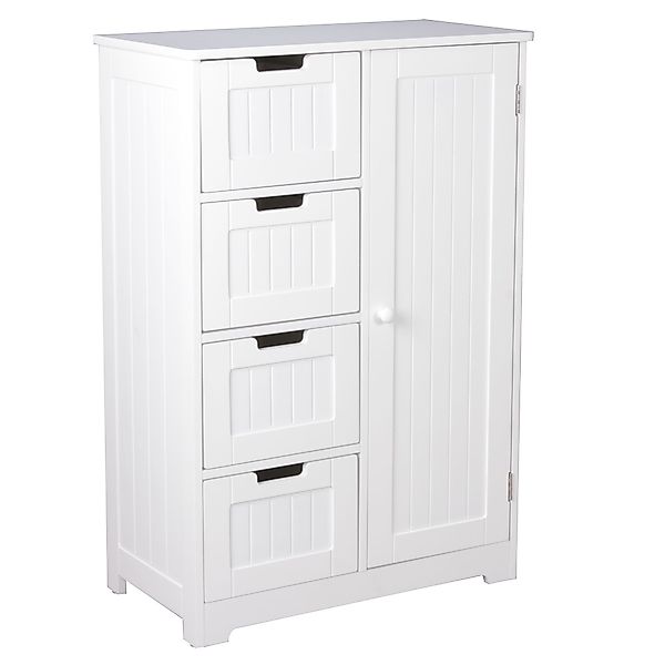 FINEBUY Midischrank FB45836 (Badschrank Landhaus-Stil MDF-Holz günstig online kaufen