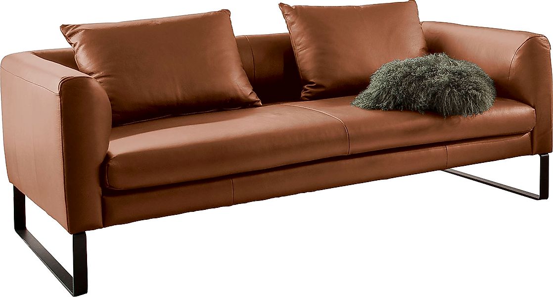 3C Candy 2,5-Sitzer »Avola elegantes Leder Sofa mit tollem Sitzkomfort, beq günstig online kaufen