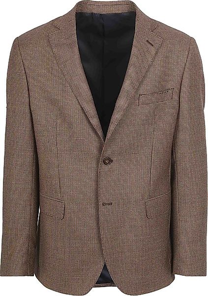Suitable Pied De Poule Blazer Wolle Braun - Größe 52 günstig online kaufen