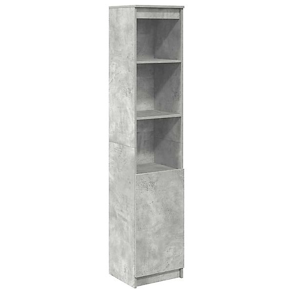 vidaXL Highboard Betongrau 37,5x35x180 cm Holzwerkstoff 861673 günstig online kaufen