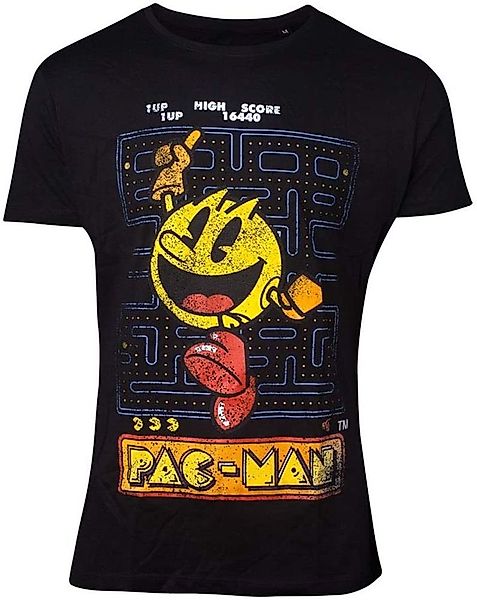 Pac-Man Print-Shirt PACMAN T-Shirt Computer Retrogames günstig online kaufen