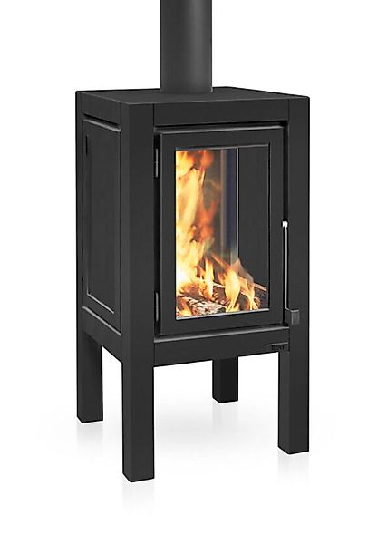 Quaruba Gartenofen Schwarz Ohne Rollen XXL 4 Seiten Glas günstig online kaufen