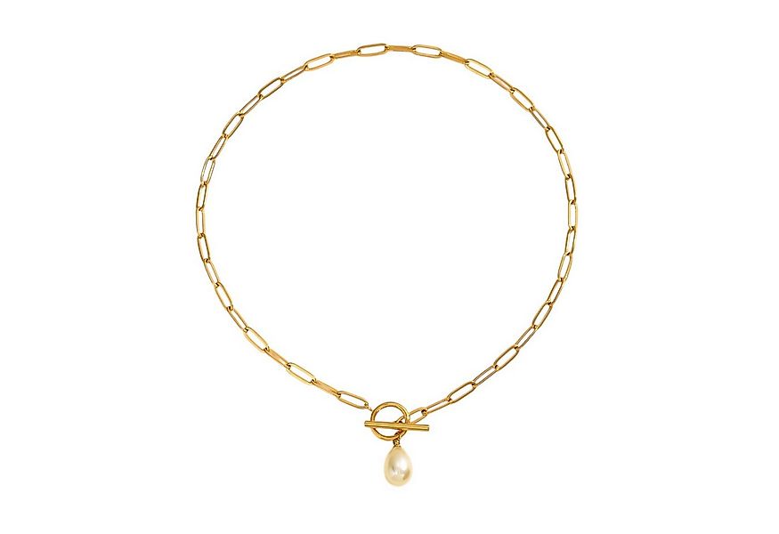 KARMA Kette mit Anhänger Damenhalskette mit Perlen-Anhänger Gliederkette ve günstig online kaufen