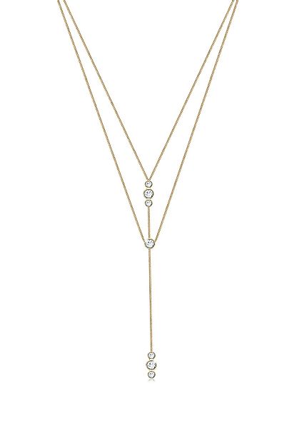 Elli Gliederkette Y-Kette Layer und Kristalle günstig online kaufen