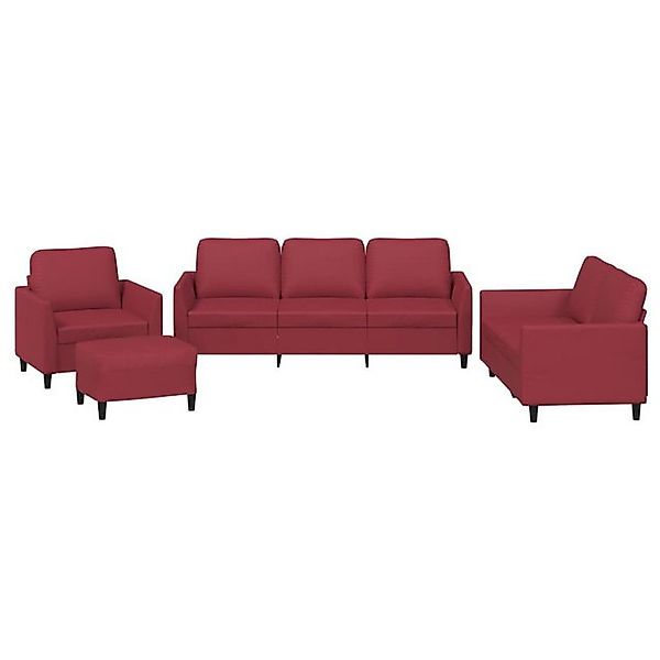 vidaXL Sofa 4-tlg. Sofagarnitur mit Kissen günstig online kaufen