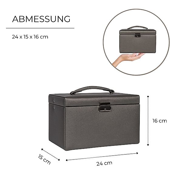 Friedrich23 Schmuckkasten Jolie 2.0 Kreuznarben-Optik günstig online kaufen