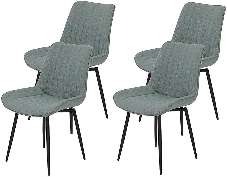 HELA Drehstuhl Vierfußstuhl BERGEN (Set, 4 St), Esszimmerstuhl, XL-Sitzbrei günstig online kaufen