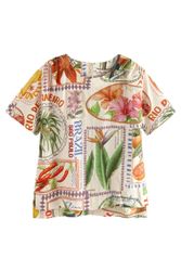 Next T-Shirt Kastiges T-Shirt aus Strukturmaterial günstig online kaufen