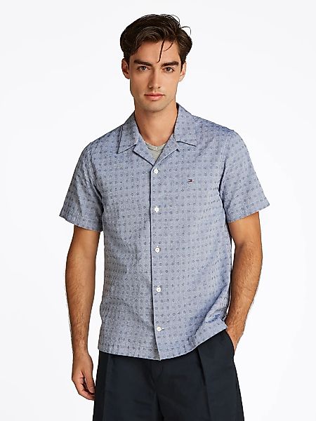 Tommy Hilfiger Kurzarmhemd "COTTON LINEN DOBBY SS Regular Fit SHIRT" günstig online kaufen
