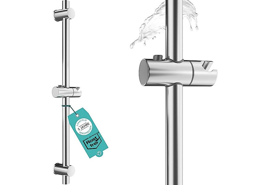 Laakfeld Duschstange Edelstahl Duschstange rostfrei - Brausestange variable günstig online kaufen