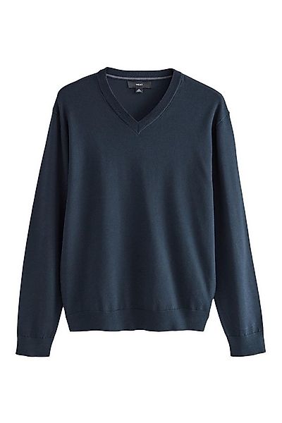 Next V-Ausschnitt-Pullover Langarm-Pullover mit V-Ausschnitt mit Baumwolle günstig online kaufen