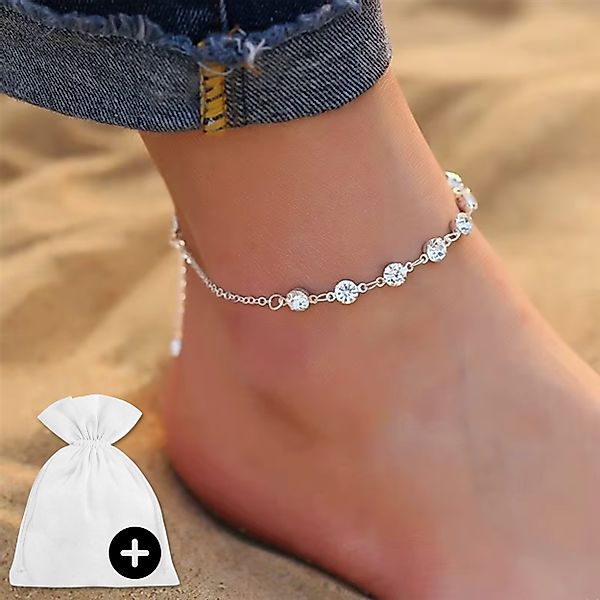 Felino Fußkette Damen Diamanten Silber Strand günstig online kaufen