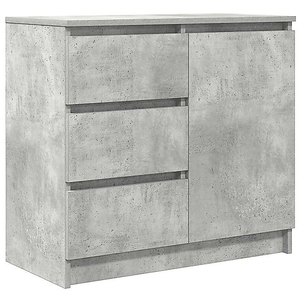vidaXL Sideboard Sideboard mit Schublade Betongrau günstig online kaufen