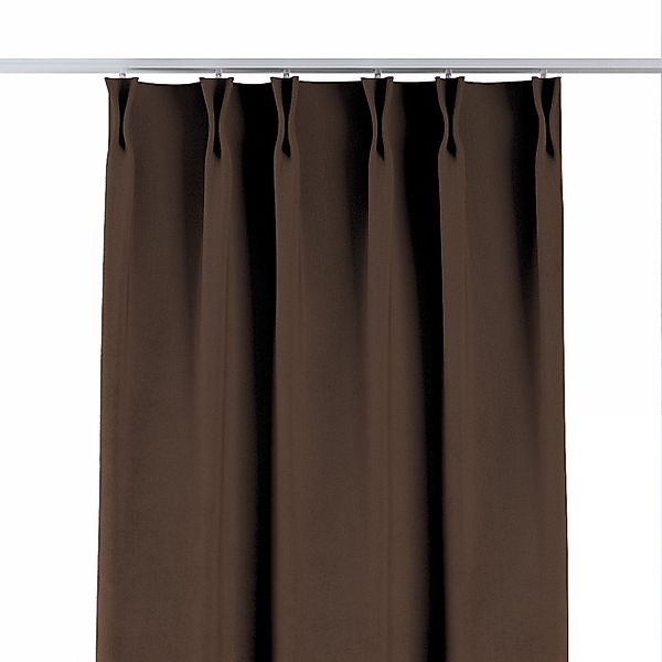 Vorhang mit flämischen 2-er Falten, braun, Crema (182-83) günstig online kaufen