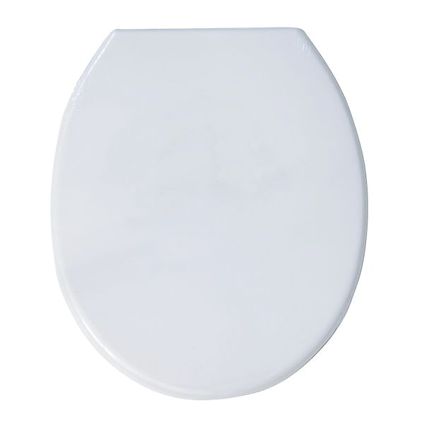 MSV WC-Sitz mit Kunststoff-Scharniere 45 cm x 37 cm x 5,6 cm Weiß günstig online kaufen