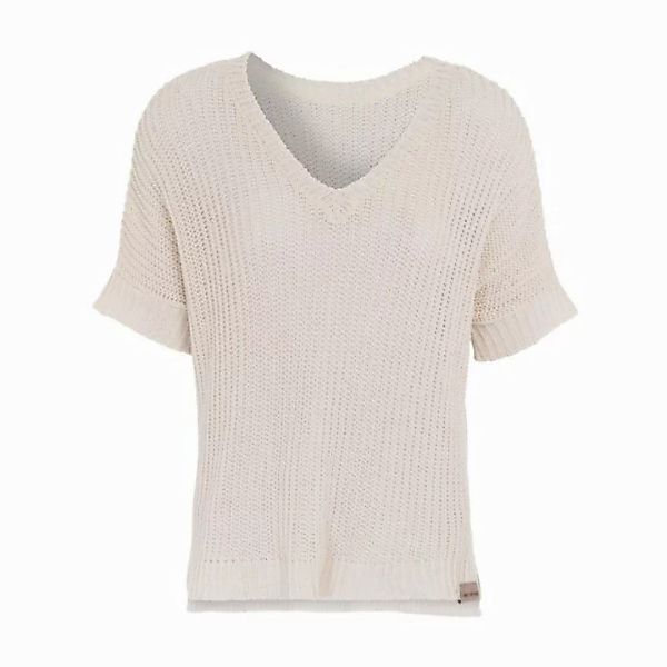 Knit Factory Strickpullover Daisy Strickpullover V-Ausschnitt Beige 36/44 ( günstig online kaufen