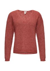 QS Longpullover Strickpullover Pullover mit überschnittenen günstig online kaufen