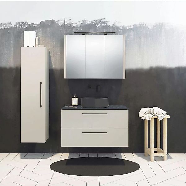 welltime Badezimmerspiegelschrank "Joy", Breite 78 cm, mit 2 Türen, mit LED günstig online kaufen