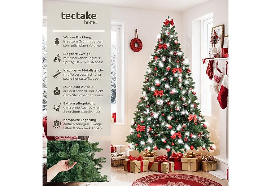 tectake Künstlicher Weihnachtsbaum Christbaum Künstlicher Tannenbaum 210 23 günstig online kaufen