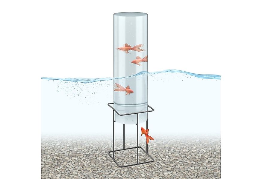 relaxdays Fischturm Fischsäule für Gartenteich günstig online kaufen