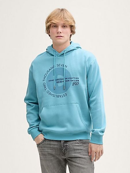 TOM TAILOR Denim Sweatshirt Hoodie mit Print günstig online kaufen