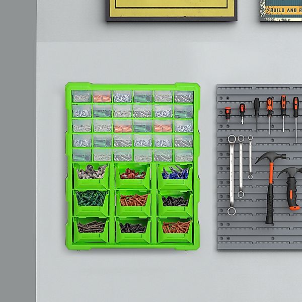 DURHAND Sortierkasten Kleinteilemagazin Aufbewahrungsbox mit 39 Fächern, gr günstig online kaufen