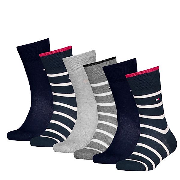 Tommy Hilfiger Socken "TH KIDS SOCK 6P BRETON STRIPE ECOM" 6 Paar, gestreif günstig online kaufen