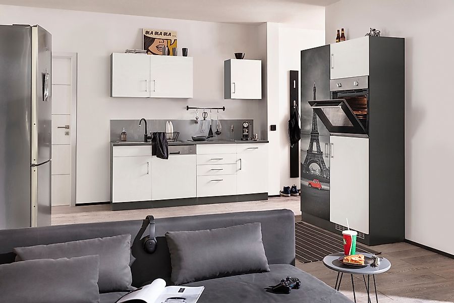 KOCHSTATION Küchenzeile »KS-Paris«, ohne E-Geräte, Breite 340 cm günstig online kaufen