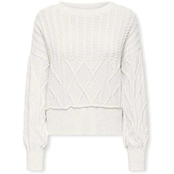 Only  Pullover Katia Life Loose Cable Knit - Cloud Dancer günstig online kaufen