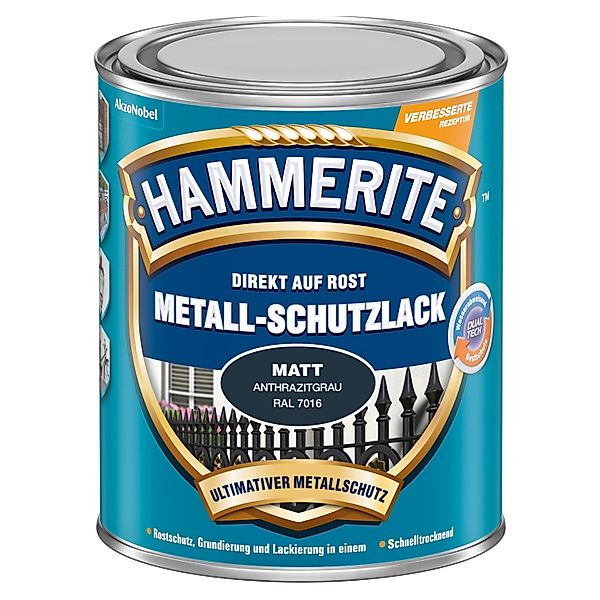 Hammerite  Metallschutzlack Anthrazitgrau matt / 22836, günstig online kaufen