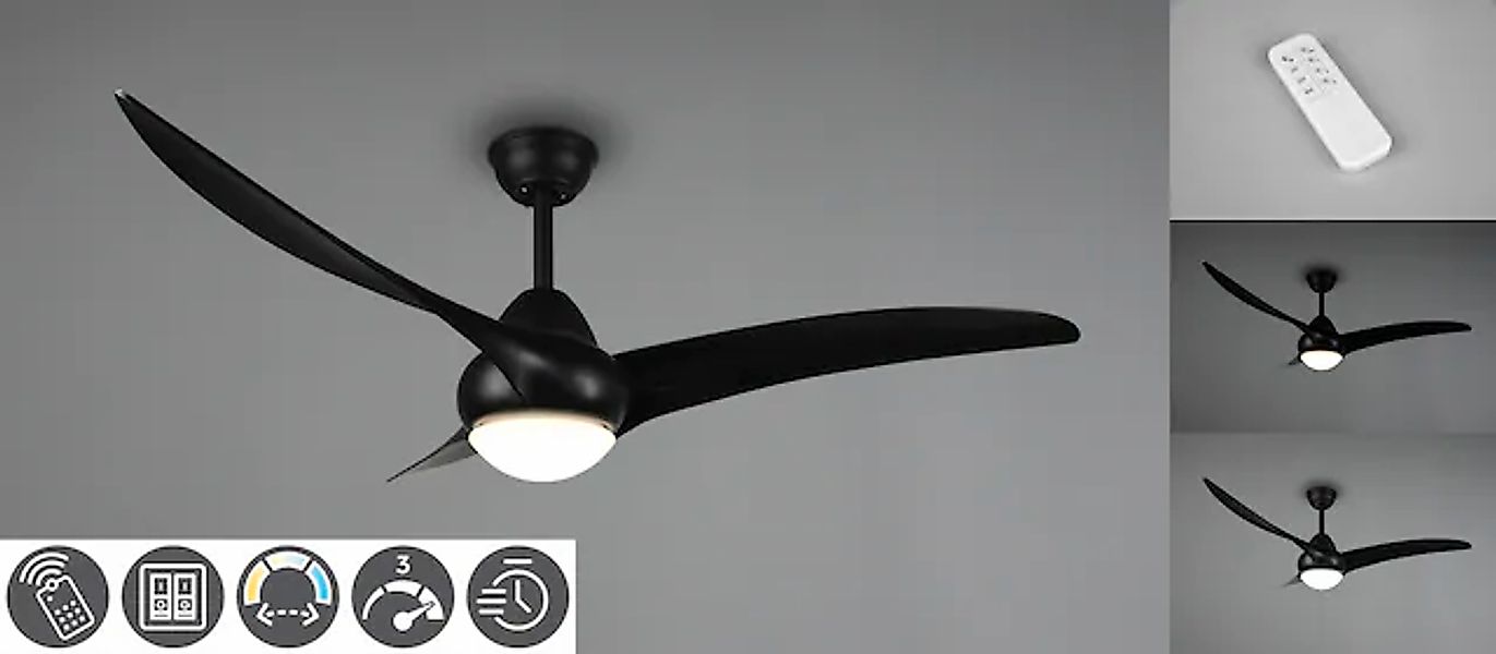 TRIO Leuchten LED Deckenleuchte »Alesund«, Fernbedienung, Timerfunktion, 3 günstig online kaufen