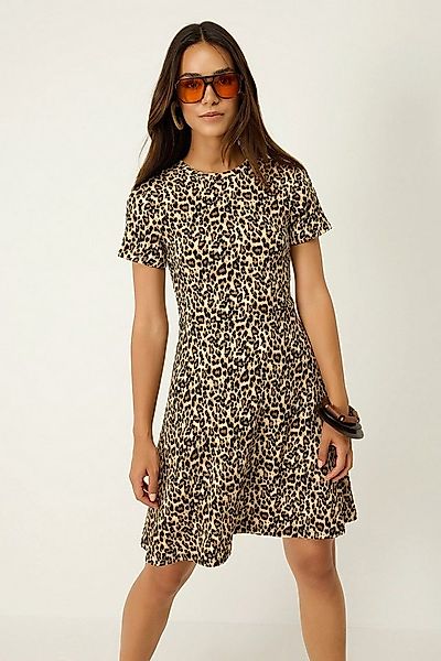No Matter What Minikleid Minikleid mit Leopardenmuster und Rundhalsausschni günstig online kaufen
