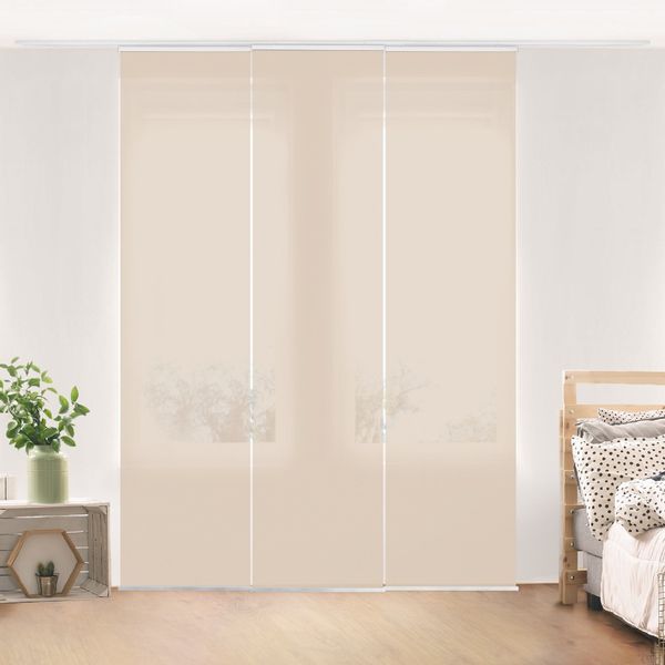 Bilderdepot24 Schiebegardine modern Flächenvorhang blickdicht Macchiato, günstig online kaufen