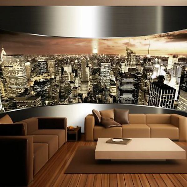 artgeist Fototapete Panorama von New York City mehrfarbig Gr. 100 x 70 günstig online kaufen