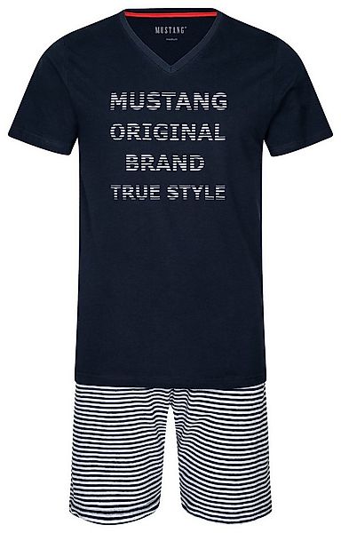 MUSTANG Schlafanzug OLE Short-Set T-Shirt Short kurze Hose Pyjama Schlafkom günstig online kaufen