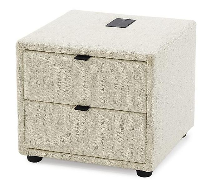 Nachttisch Inkl. USB  Beige günstig online kaufen