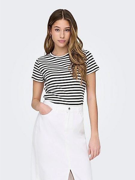 JACQUELINE de YONG T-Shirt Gestreiftes Basic Rundhals Oberteil JDYSOLAR JDY günstig online kaufen