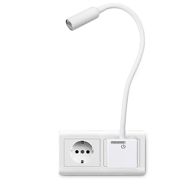 monzana Schreibtischlampe, Wandlicht Svetloba, LED Steckerlampe 46,5cm Stec günstig online kaufen