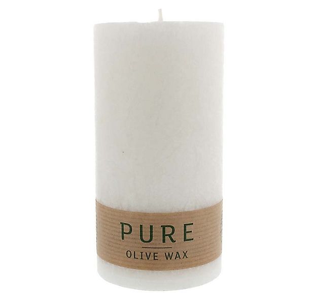 Richard Wenzel GmbH & Co. KG Formkerze PURE Olive Wax Kerze - Natural 130x7 günstig online kaufen